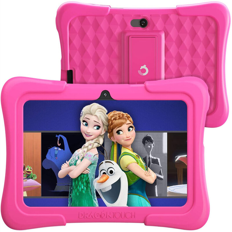 Con custodia in Silicone 7 ''Kids Android 6.0 tablet PC Google Play Allwinner A33 Quad Core 1GB RAM 8GB ROM 1024 * 600IPS Netbook