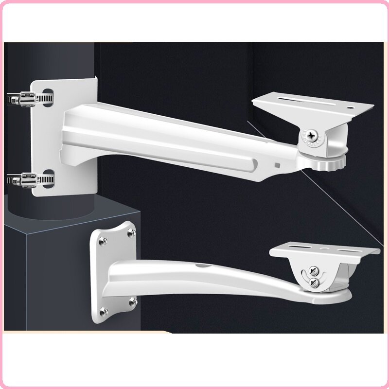 CCTV Bracket Metal Wall Mount Plate Stand Support with Adjustable Angles for Surveillance Camera Aluminum Alloy Stainless Steel