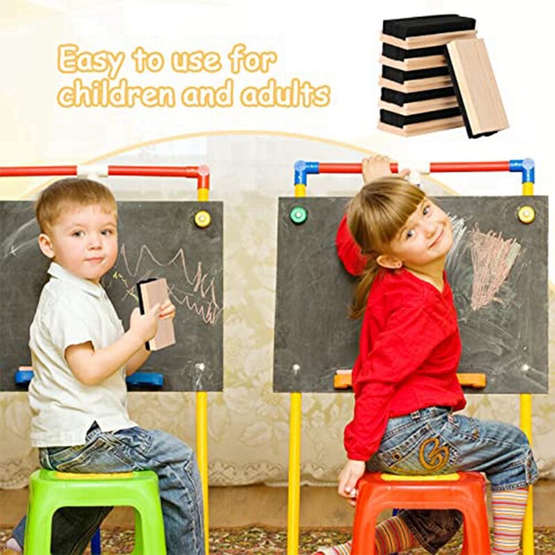 10er Pack Tafel Radiergummis Wolle Filz Radiergummi staubfreie Holz kreide für Kinder Lehrer
