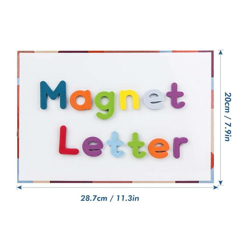 Lettere magnetiche 10/26 pezzi maiuscole in schiuma maiuscola magneti ABC per frigorifero frigorifero Set di giocattoli educativi per l'apprendimento