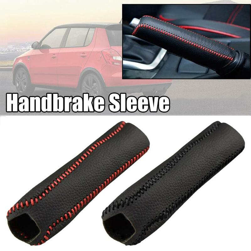 Hand Brake Sleeve Car Interior PU Leather Gear Lever Sleeve Shift Sleeve Sleeve 1pcs High-quality Comfortable Durable Gear E2F0