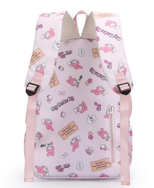 Милый рюкзак с аниме Kuromi My Melody, женская сумка для книг с принтом, Детский рюкзак для студентов-подростков, школьный рюкзак для девочек