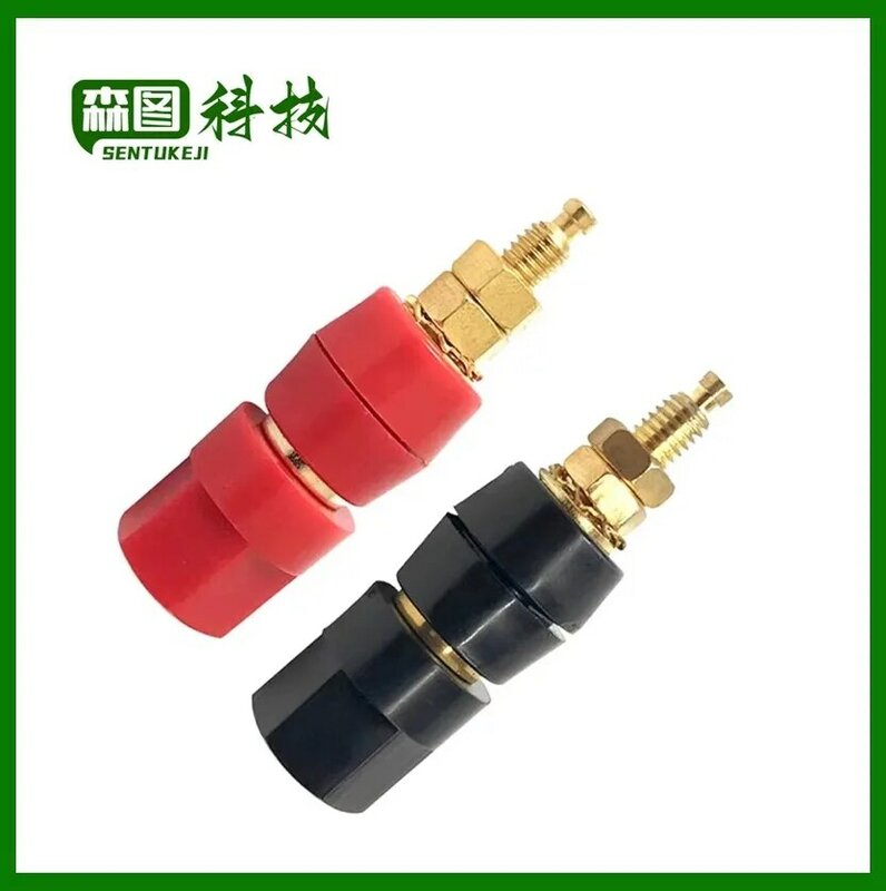 1 paio (nero + rosso) terminali connettore rosso nero amplificatore terminale Binding Post Banana Speaker Plug Jack