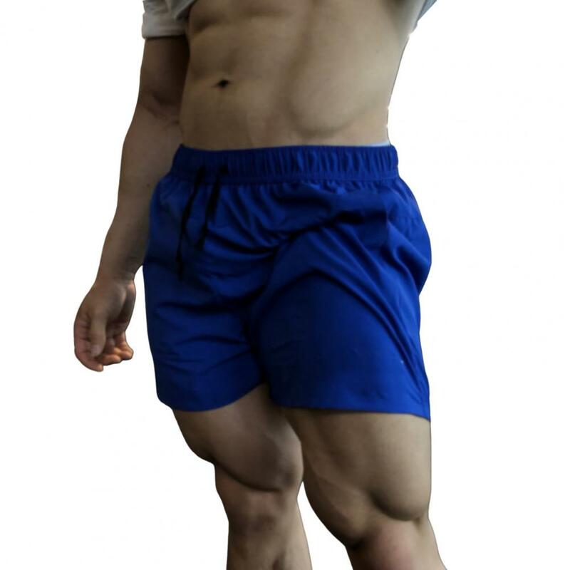 Pantaloncini Casual estivi da uomo pantaloncini Fitness elastici in vita con coulisse pantaloncini sportivi a gamba larga ad asciugatura rapida