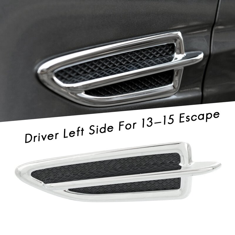 Baru bumper sisi depan ventilasi lambang Molding Trim dekorasi Driver sisi kiri untuk Ford 13-15 Escape CJ5Z16228AA
