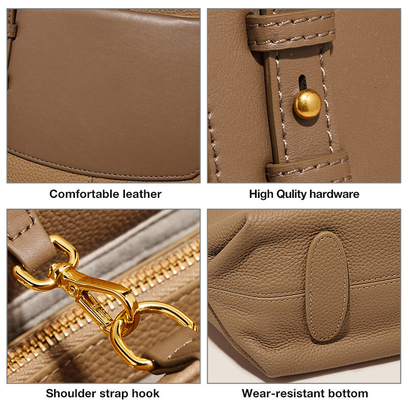 Foxer-女性用本革バッグ,牛革の女性用ハンドバッグ,ショルダーバッグ,大きいサイズ,ブランド名