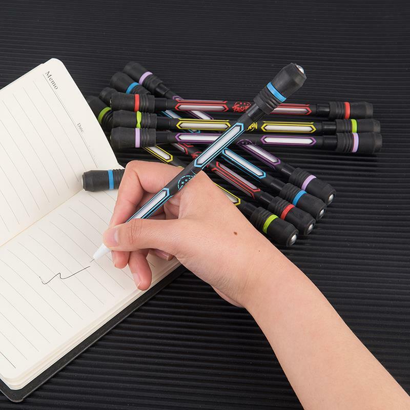 5/2/1Pcs Creative Spinning Anti-slip Ballpoint Pen Spinner Toy Adult Kids Stress Relieve Rotating Antistress Gel Pens Stationary
