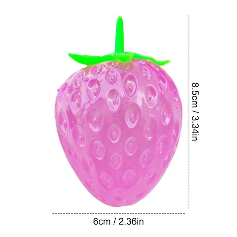 Zabawki do robienia sztuczek odprężająca truskawka, która zmienia kolor, zabawnie zmniejsza ciśnienie, przyciągające wzrok wypełniacze do jajek dla dzieci kreatywne zabawki