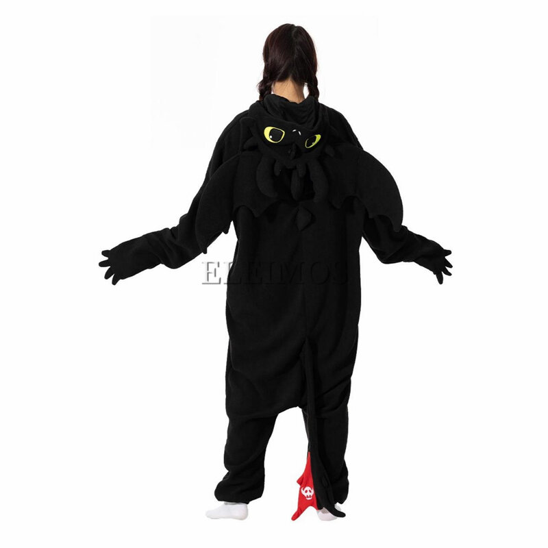 Czarny biały Kigurumi kombinezon kreskówka piżama dla dorosłych kobiet mężczyźni piżama zwierzęca dom Halloween kostium na imprezę Cosplay XXL