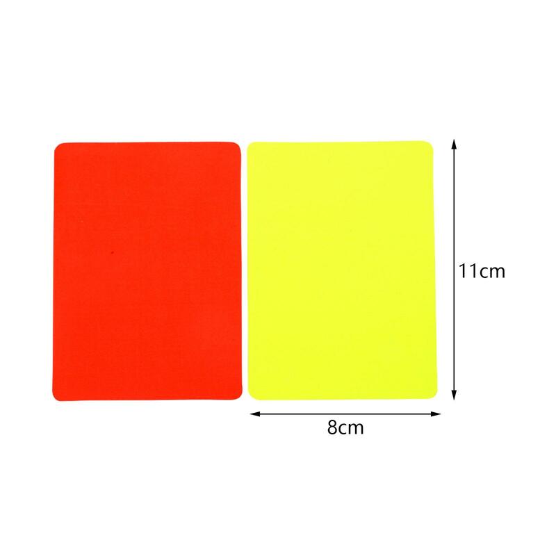 Soccer Referee Cards Set PVC Red Card and Yellow Card for Football Match Playing Field Competition Basketball Outdoor Sports
