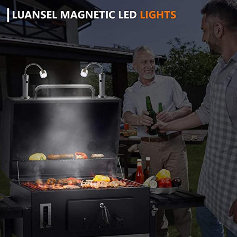 9 LED-Taschenlampe mit Magnets ch lauch Grill leuchte 360 ° biegbare Beleuchtung Außen beleuchtung Grill Grill leuchte einstellbar