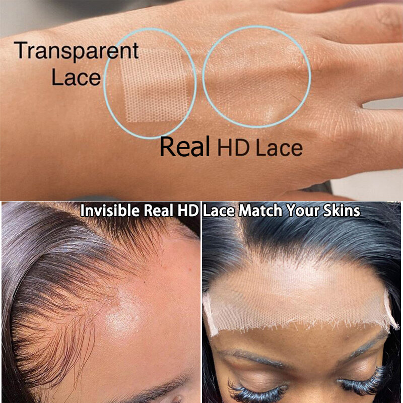 Sapphire Invisible Real HD Lace Closure 5X5 Lace Closure Pre-Plucked Bone Straight Remy Human Hair Melt Skins For Black Women