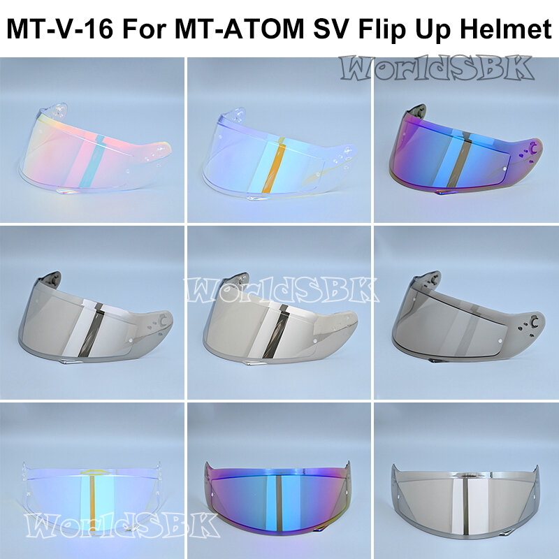 ヘルメットライブラリオリジナルのバイザーレンズ、MT-V-16色、sv、mt、オリジナルのディスポスト
