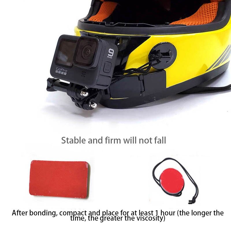 TUYU Motorcycle Helmet Chin Mount Holder Kit for GoPro Hero 9 8 7 6 Action Camera Accessories