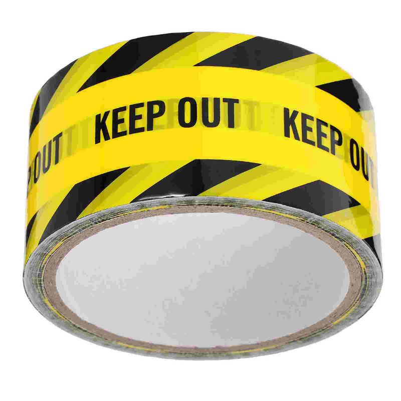 Safety Tape,  82 feet- Bright Yellow w/ Black for Best Readability- Maximum Visibility- Designed for Danger/ Hazardous Areas