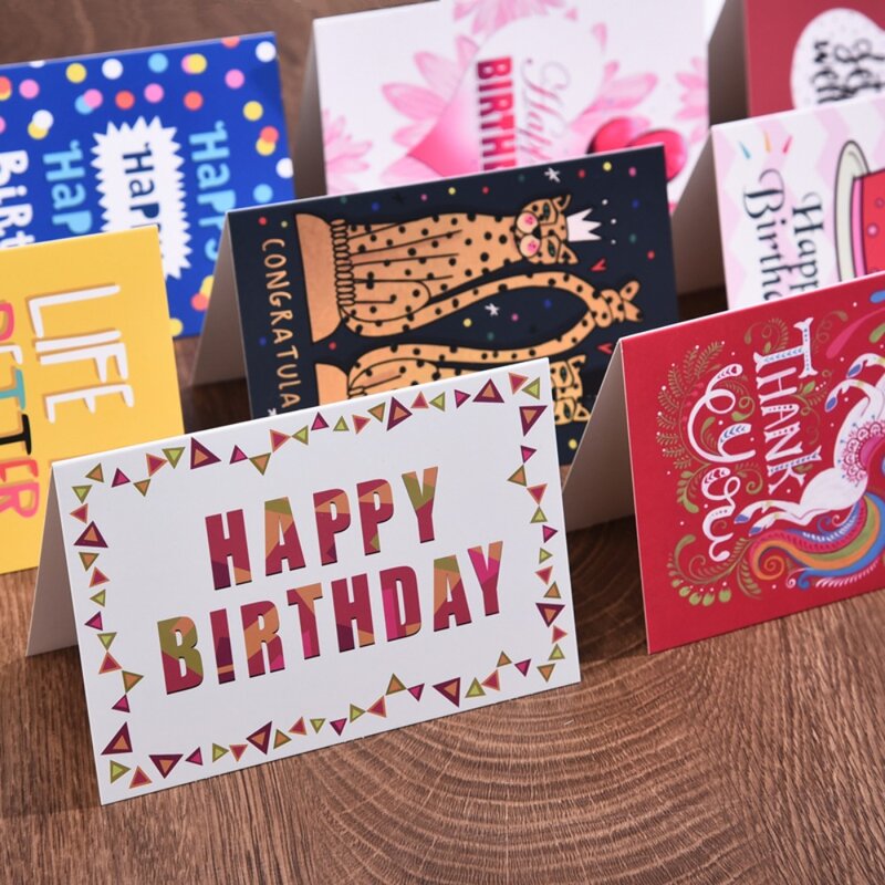 Поздравительные открытки с конвертами, 15 х20 см, 15 уникальных дизайнов, пустые внутренние открытки для поддержки, открытки для заметок с герметичными наклейками