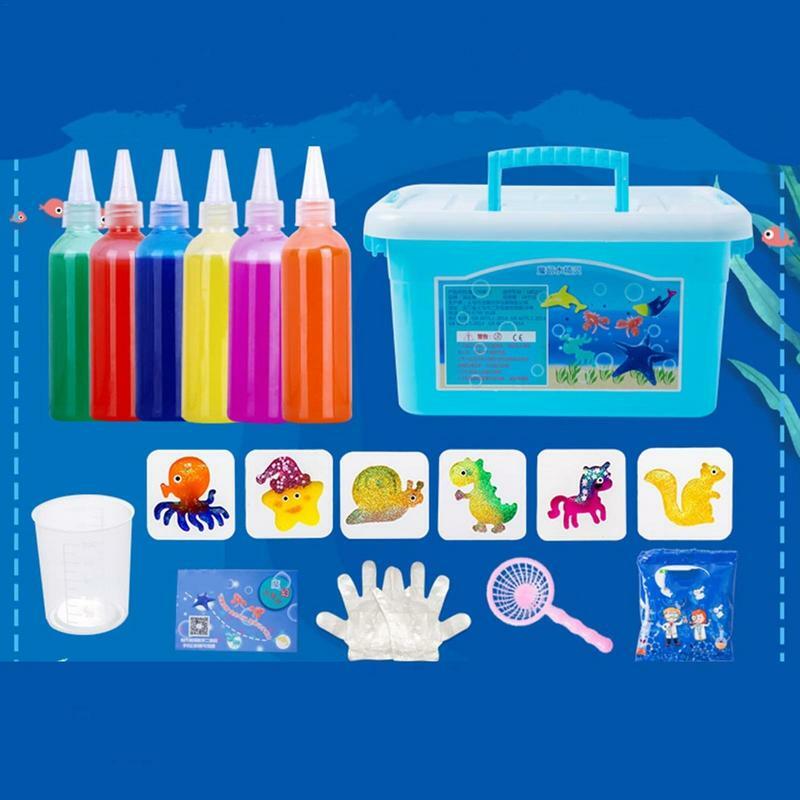 Set Bahan DIY Buatan Tangan Elf Air Ajaib Cetakan Laut Mainan Bayi Air Ajaib Puzzle Anak-anak Hadiah Natal Baru