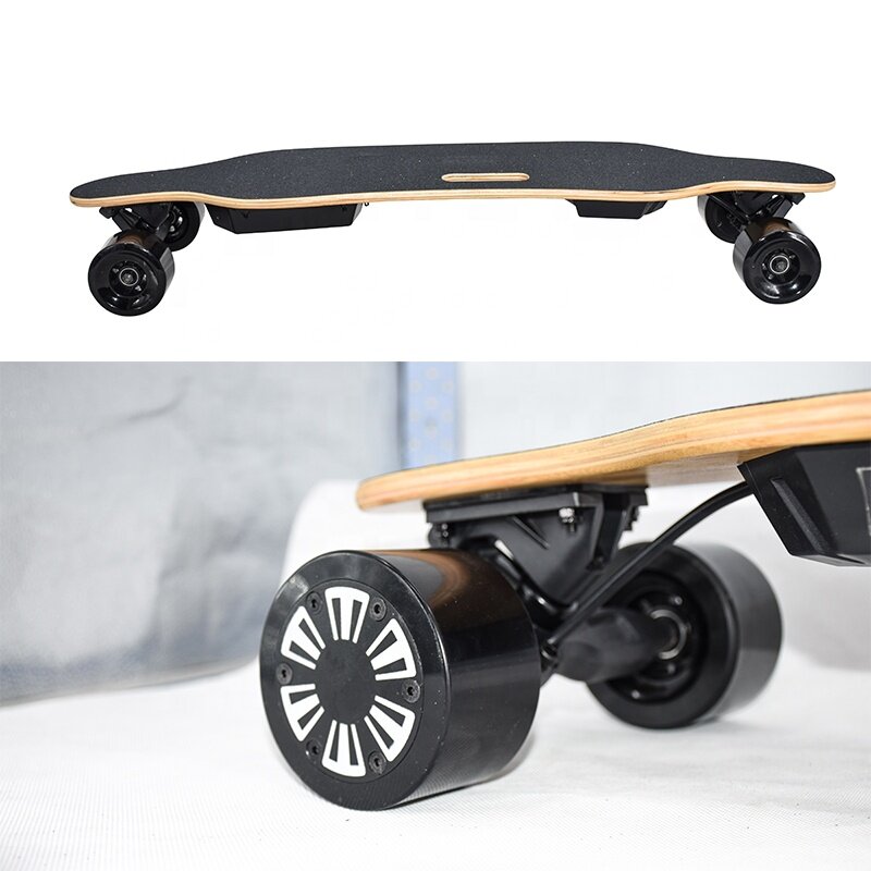 Longboard skateboard elettrico Dual driver migliore qualità vendita calda skateboard in legno d'acero quattro ruote longboard