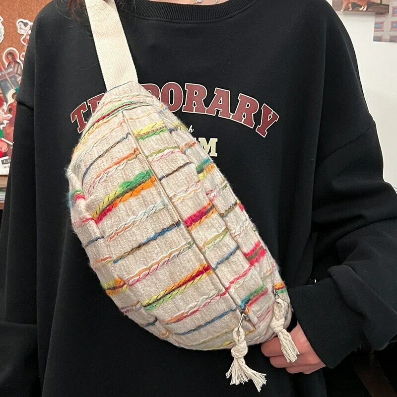 Женские нейлоновые поясные сумки на молнии, распродажа 2024, высококачественные вместительные поясные сумки в стиле пэчворк, универсальные поясные сумки
