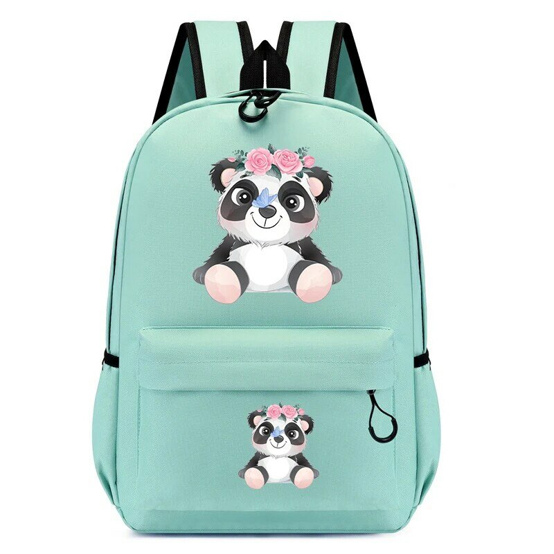 Nuovo zaino animale carino piccolo Panda acquerello cartone animato borse da scuola alla moda ragazza Bookbag Kawaii bambini viaggio zaino moda