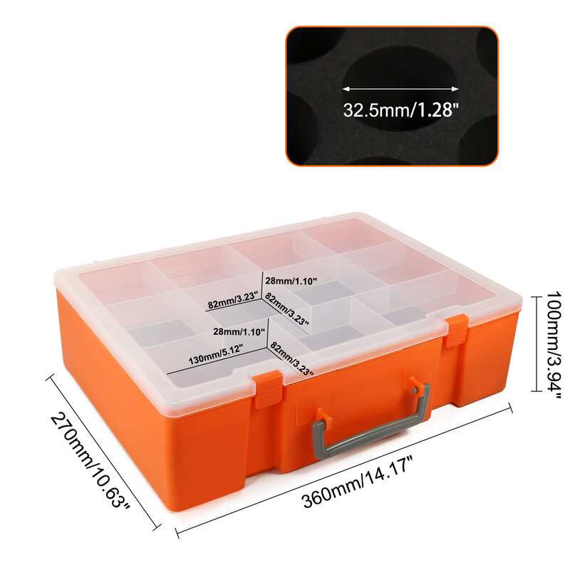 Evemodel 모델 페인트 정리함 안료 병 보관 가방, 듀얼 레이어 휴대용 상자, SN03S