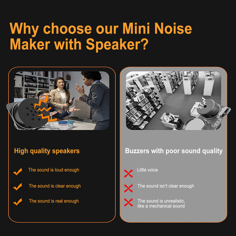 Noise Maker Prank with 7 Sounds Annoying Noise Maker Mini Beeping Prank Irritating Noisemaker Funny Device for Home Party Props