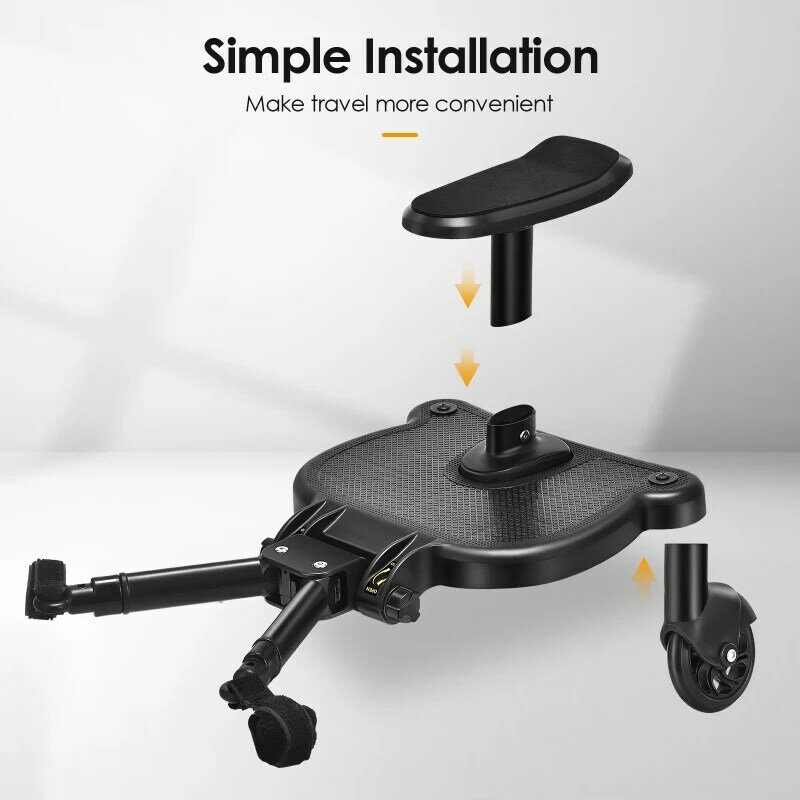 Универсальный адаптер для детской коляски, дополнительный прицеп, самокат для близнецов, Детская стоячая пластина с сиденьем
