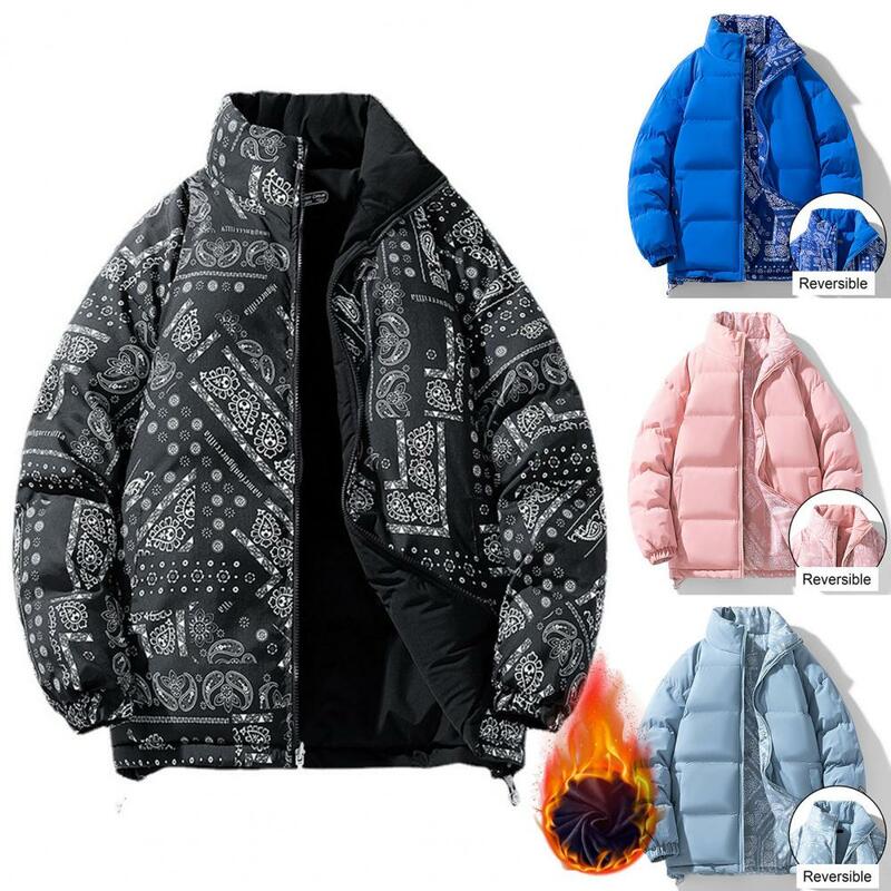 Женское зимнее хлопковое пальто, утепленная ветрозащитная теплая свободная эластичная джинсовая куртка с длинными рукавами, воротником-стойкой и карманами