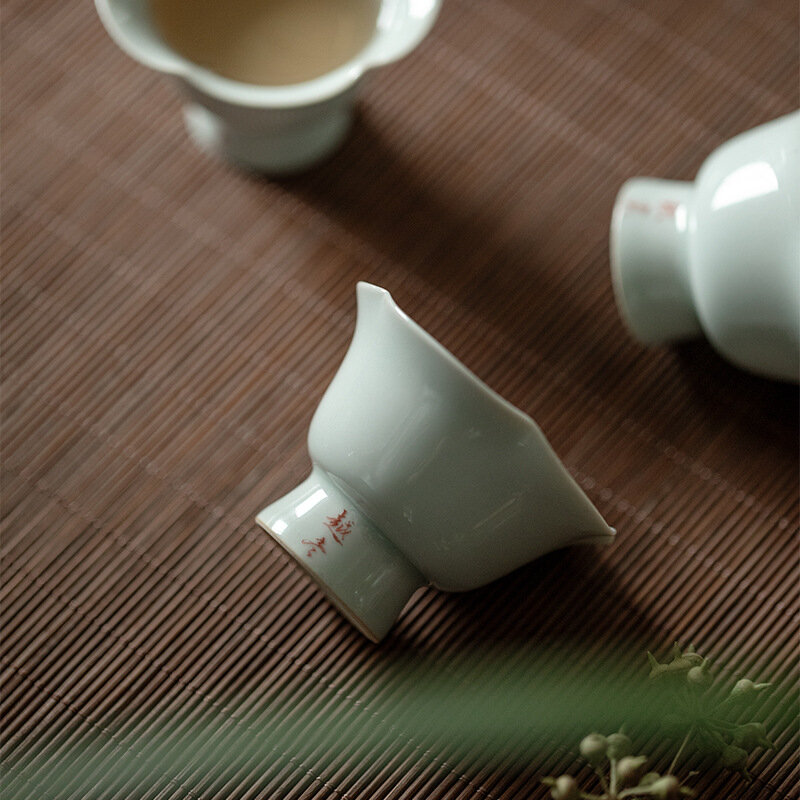 Ceramic tea cup set Tourism tea set Kung Fu Tea Cup Portable brewing cup Housewarming gift Living room utensils