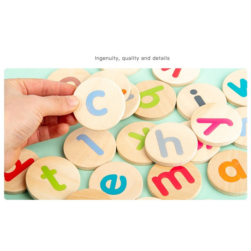 Деревянные Обучающие буквы головоломка игрушки Алфавит подходящая игра образовательные слова игрушки для детей
