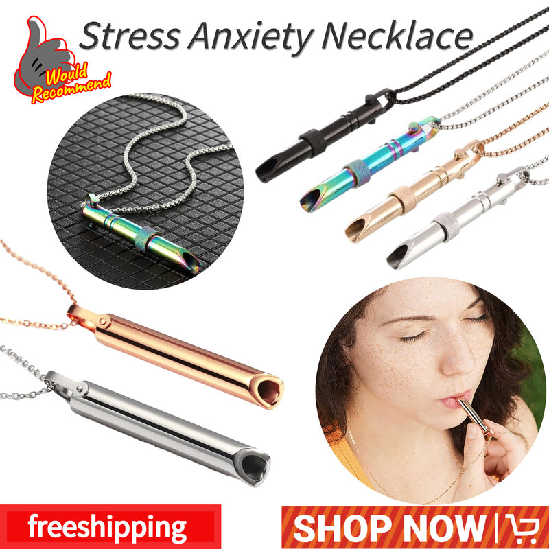 Ожерелье для снятия стресса и тревоги, инструмент для внимательного дыхания, цепочка для снятия стресса и успокоения, дышащее кружевное ожерелье, снятие стресса и тревоги
