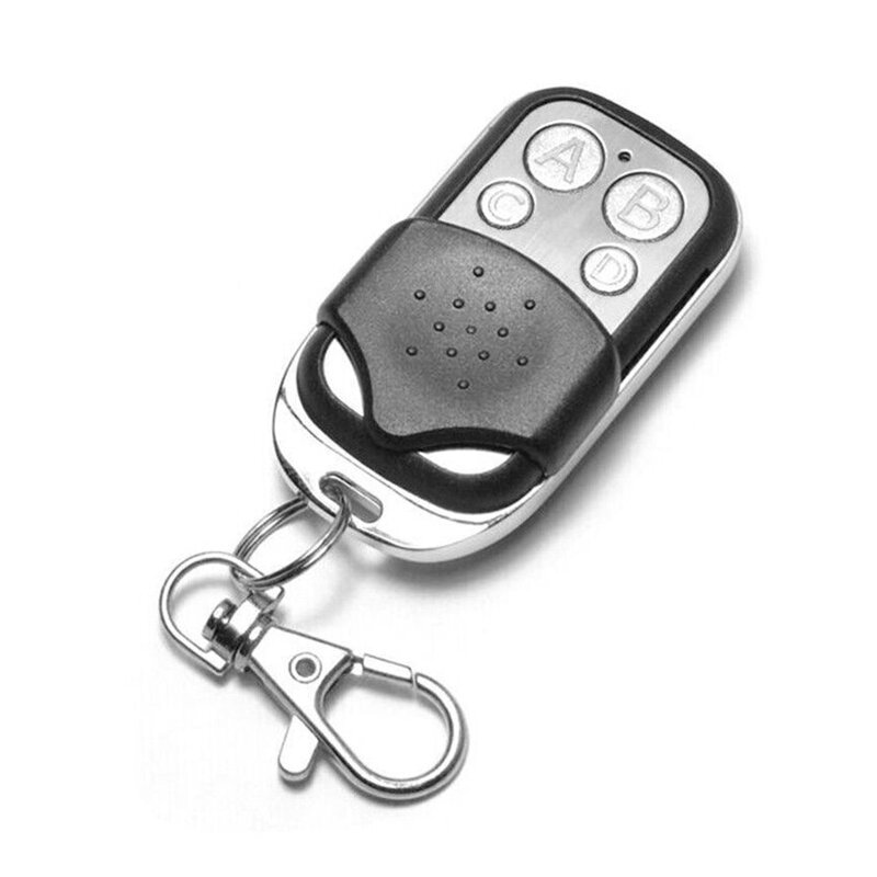 Control remoto inalámbrico de copia de 433MHZ, control remoto de cuatro llaves para puerta de garaje, Emparejamiento y copia de código, botón ABCD