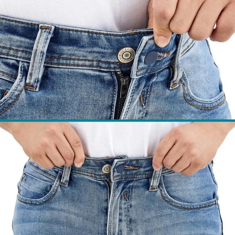 15mm/18mm 12pcs Pants Extender Buttons Flexible Waist Extenders for Jeans Pants for Women & Men Pregnancy Jeans Skirt
