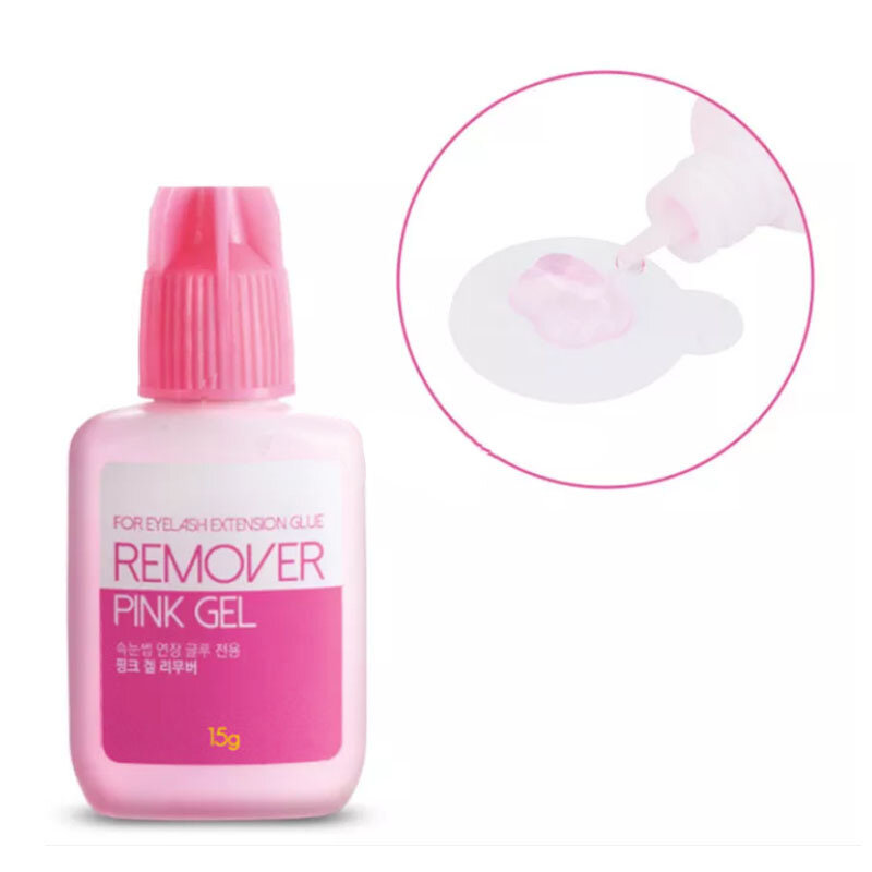 Sky Clear Pink Gel Removedor para Extensões de Cílios, Glue Korea Cleaner, Líquido de Remoção Falso Lash, Ferramentas de Maquiagem dos Olhos, 15g