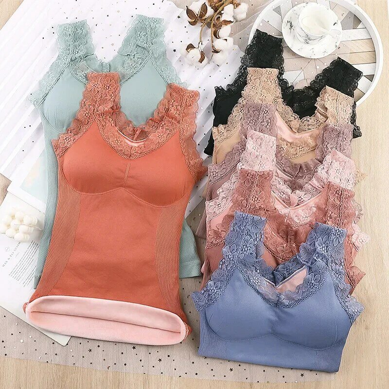 Thermal Underwear Plus Size Vest Thermo Lingerie Women Winter Clothing Warm Top Inner Wear Thermal Shirt Undershirt Intimate
