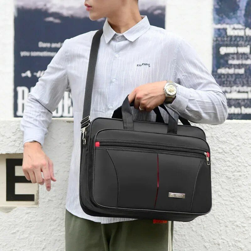 Мужской деловой портфель, дорожный портфель на выходные, мужская сумка для хранения, защитная Сумочка для ноутбука, материал, аксессуары для сумок