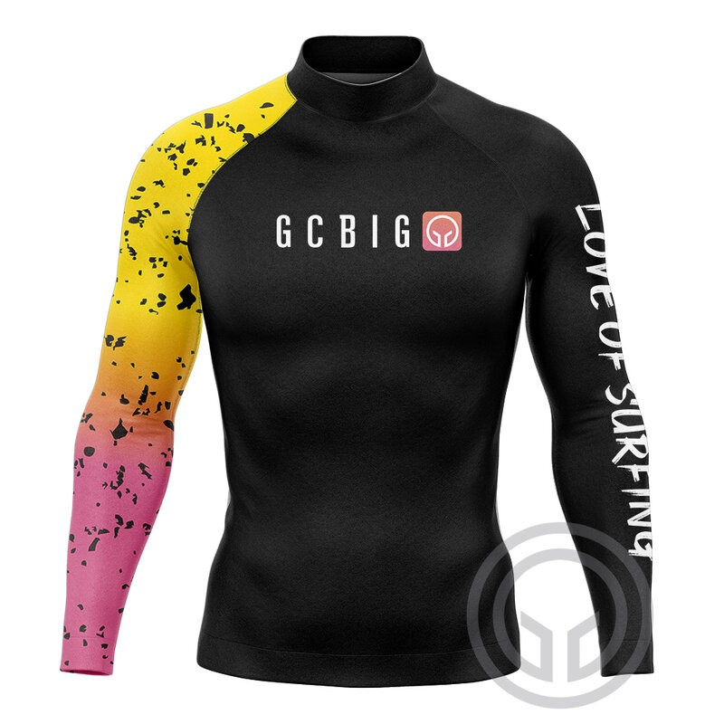 Męskie koszulki surfingowe GCBIG Odzież sportowa Stroje kąpielowe z długim rękawem 2023. Koszulka surfingowa Traje De Baño Hombre Licra Uv Protection Tops
