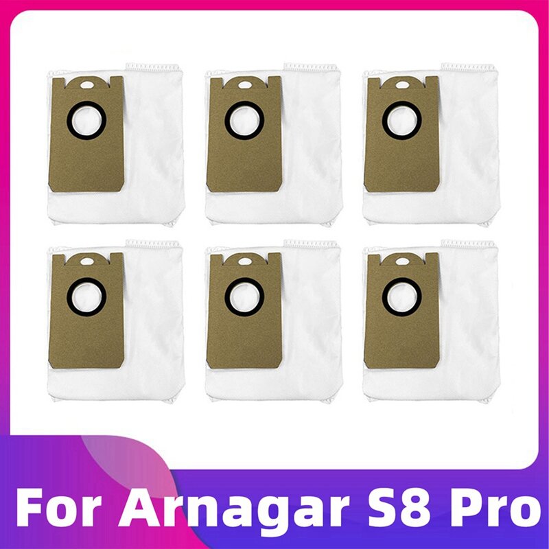 Arnagar S8 Pro 로봇 진공 청소기 메인 사이드 브러시 헤파 필터 먼지 봉투, 걸레 헝겊 교체 부품