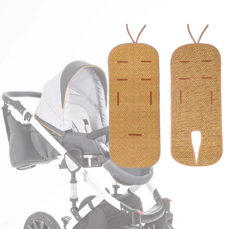 Подкладка на сиденье коляски Удобная противоскользящая универсальная подкладка из ротанга аксессуары практичный матрас для сна крутая летняя подкладка