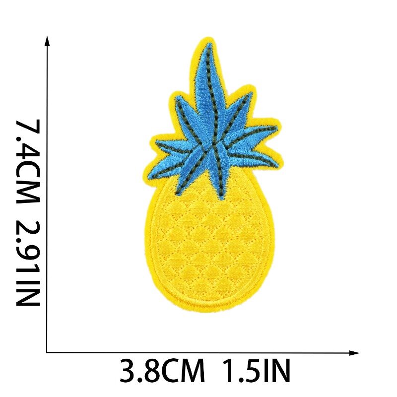 2024 New Strawberry Donut Embroider Badge Sew Sticker Adhesive Cartoon Skull Patch DIY Fabric Label for Cloth Jeans Skirt Jacket