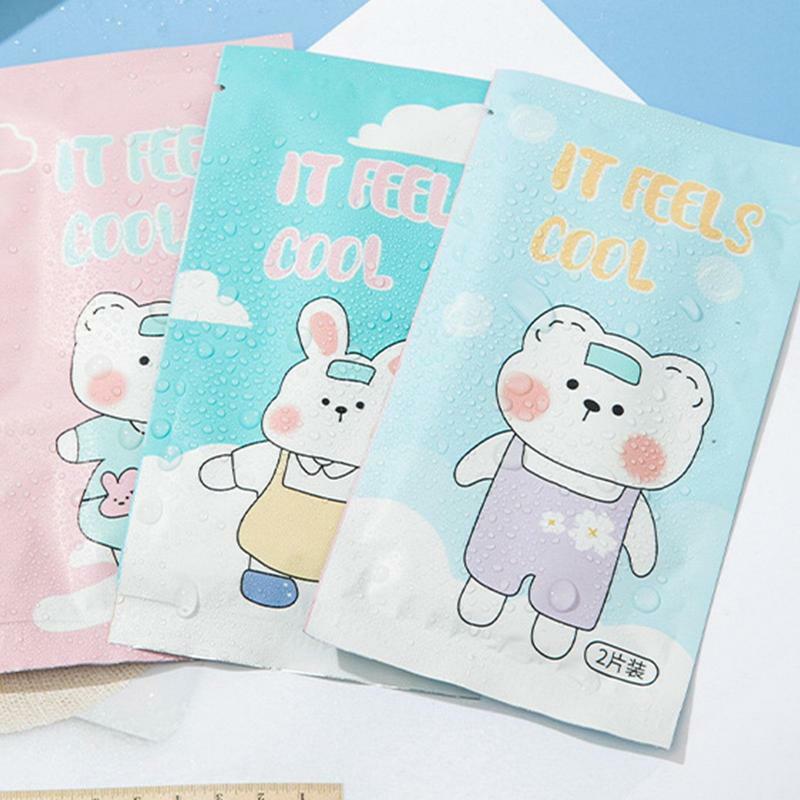 Fever Patch For Kids Summer Fever Patch For Cooling Ice Crystal Self Adhesive Cooling Pad For Forehead Neck Temple