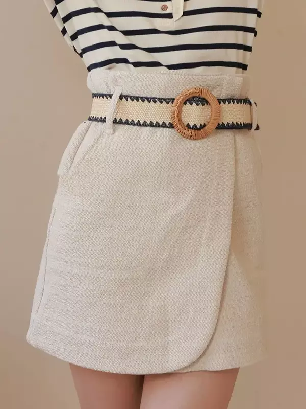 여성용 우븐 벨트, 절묘한 빈티지 다목적 패션 허리띠, 2023 신상 대비 색상