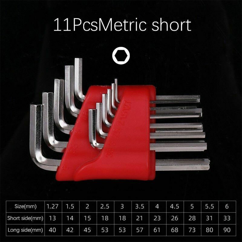 Hex Wrench Kit High quality Hex Wrench Set 5/8/11 Pcs L Wrenches for Metric and Inch Applications with Double End