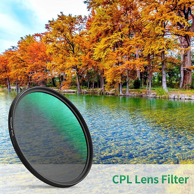 Круговой поляризационный фильтр CPL 37 39 40,5 43 46 49 52 55 58 62 67 72 77 мм для объектива камеры Nikon Canon Sony Fujifim Olympus