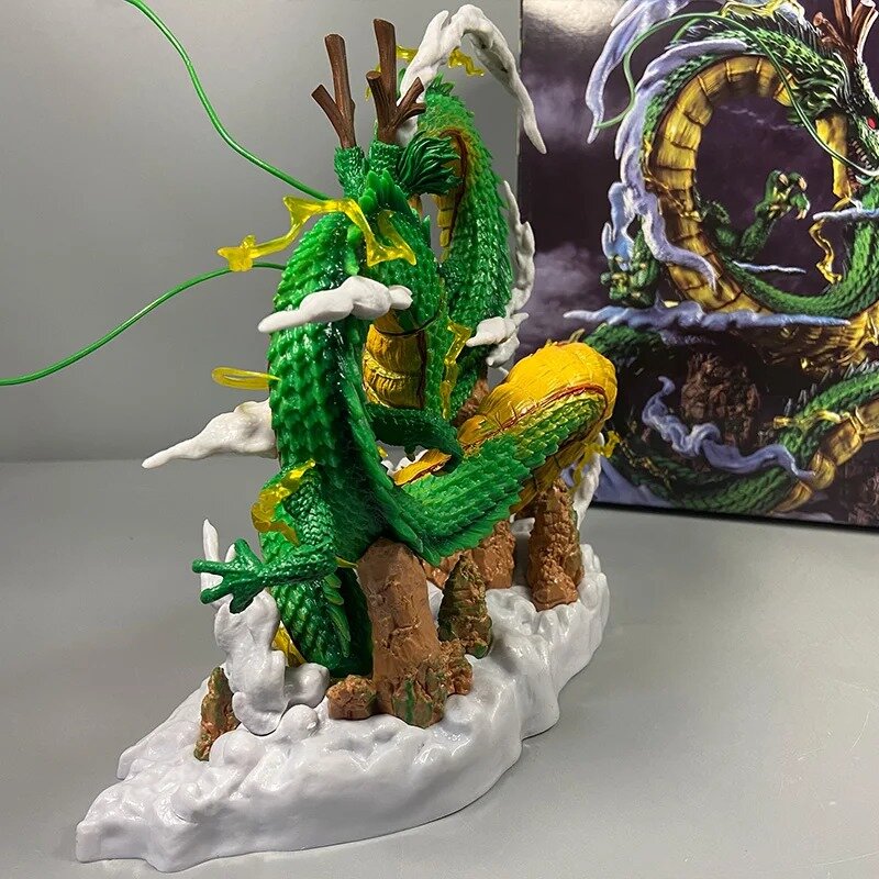 Dragon Ball Z Shenron And Son Goku 22cm Anime Figure Dbz Figurine Pvc Statue Model Doll Collection Decoration Ornament Toy Gifts