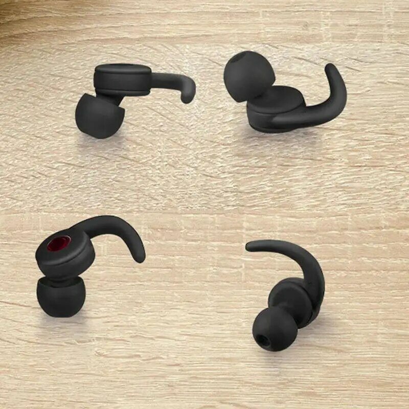 Bouchons d'oreille en silicone réutilisables pour le sommeil, protection auditive, réduction du bruit, 3 paires