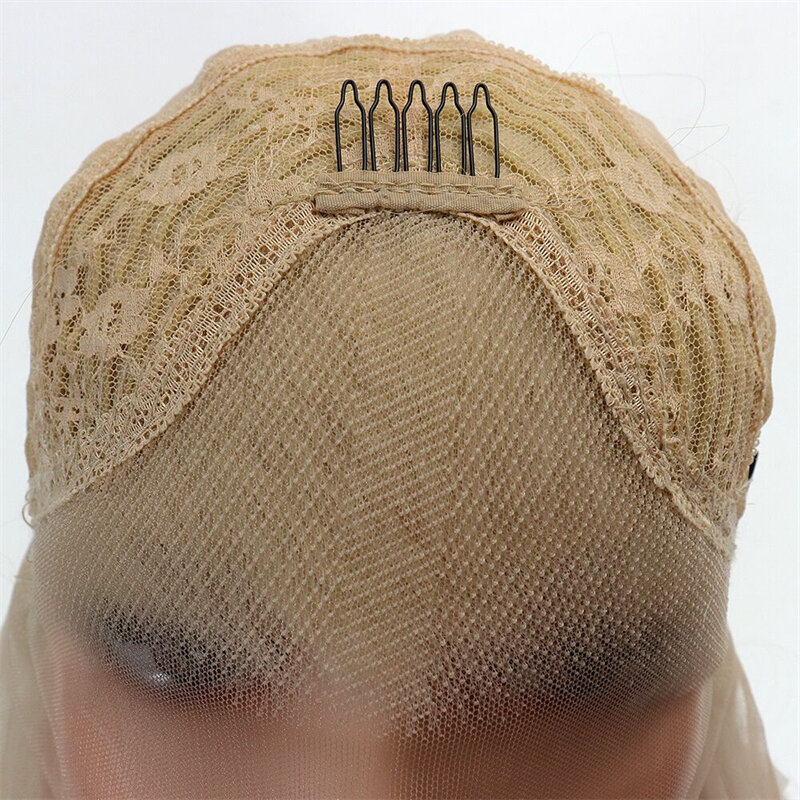 26 cal Ash szary prosto HD koronki mieszane ludzki włos mieszanka peruka syntetyczna wstępnie oskubane z dzieckiem włosy 13x 4 koronkowa peruka na przód dla kobiet
