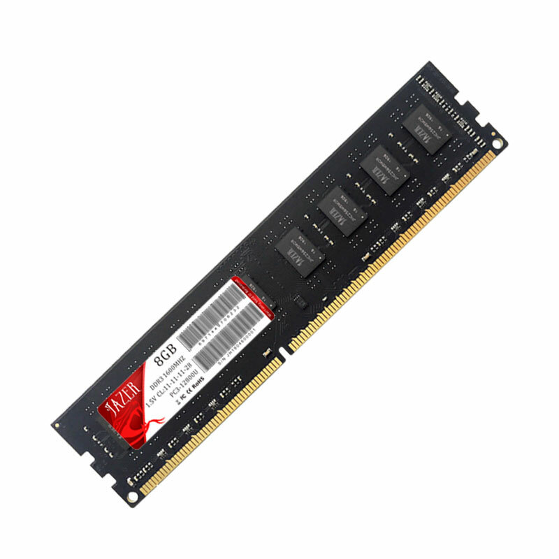Память JAZER Rams DDR3 1600 МГц, Новая Память Dimm для настольных компьютеров, совместимая с AMD и Intel