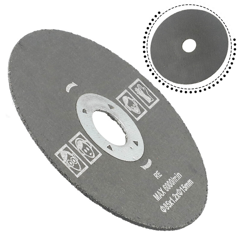 Disco de corte Circular de resina metálica, amoladora angular, herramientas abrasivas, accesorios para herramientas eléctricas, 1 piezas, 85mm