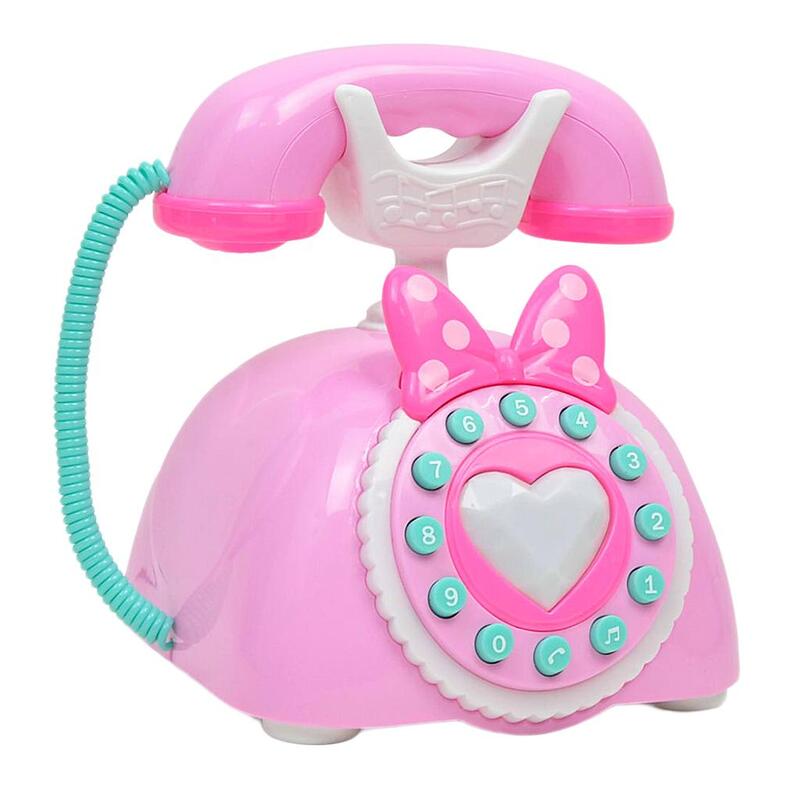 Teléfono electrónico Vintage para niños, juguete educativo para niños